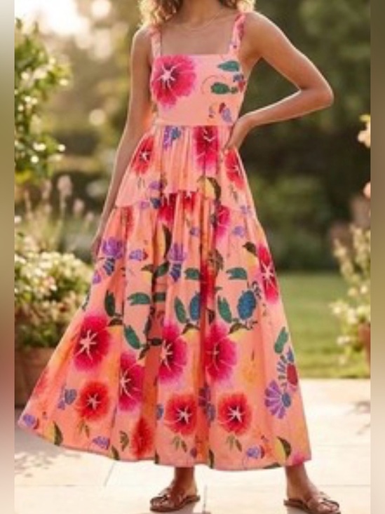 FARM Rio Dresses & Skirts - FARM RIO Floral Sea Midi Dress 
Sz Small